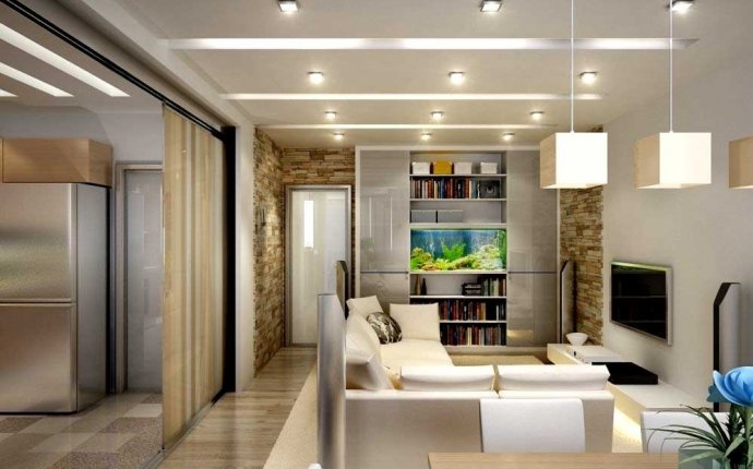Дизайн однокомнатной квартиры: фото-идеи | TVOIOBOI.COM